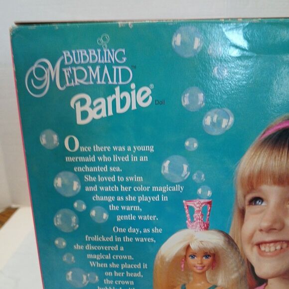 Vintage Barbie Bubbling Mermaid Doll 1996 New in Box NIB 16131 Factory Sealed - Picture 12 of 16